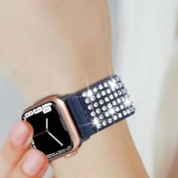 NEW Blue Diamond Apple Watch Band - Picture 5 of 5